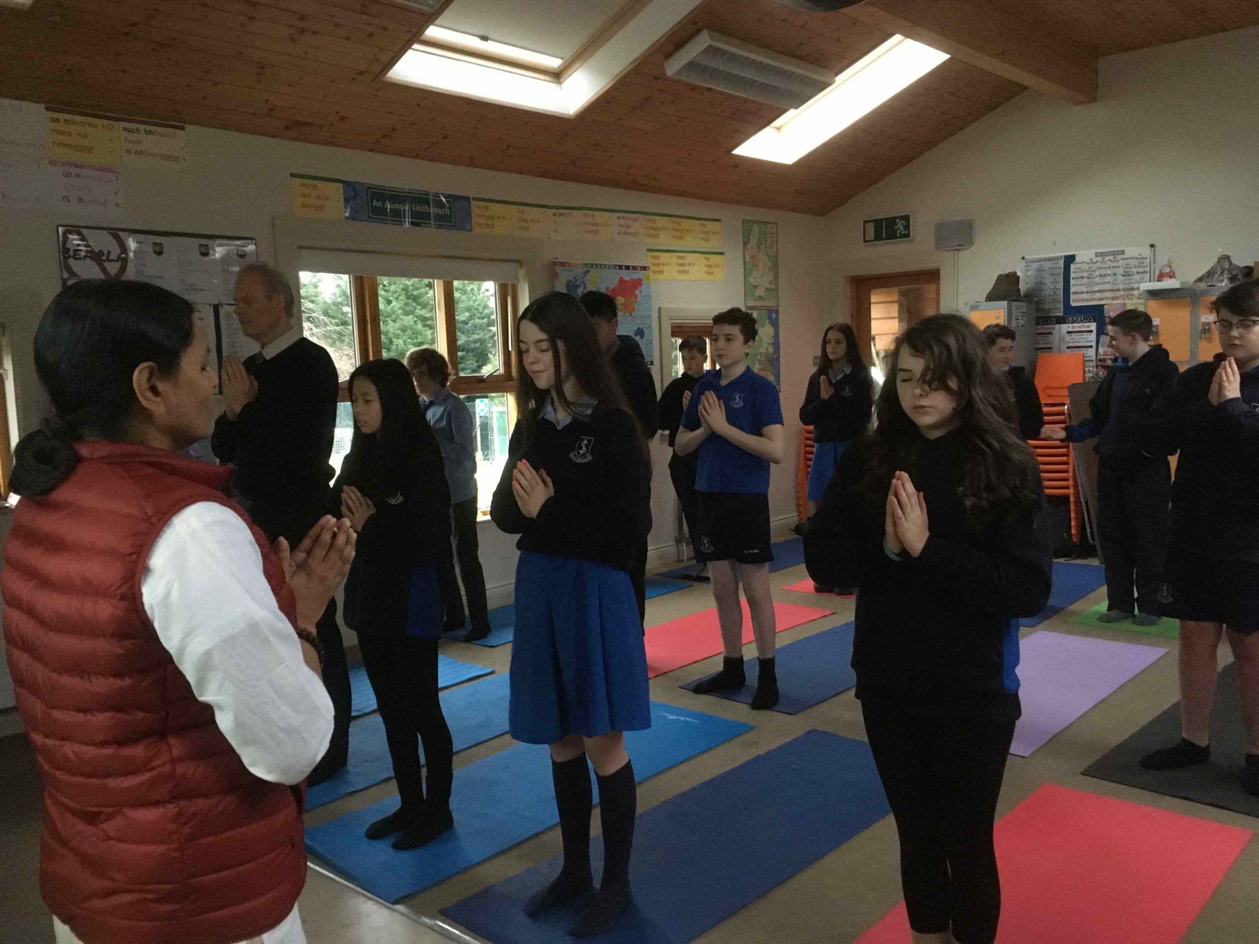 Amrita Yoga at John Scottus Secondary School, Dublin, Ireland
