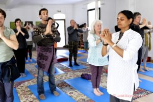 amrita yoga europe tour yoga class