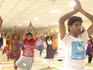 Amrita Yoga for Sanjeevanites at Amritapuri Campus, India