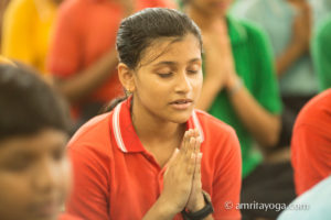 Kolkata Amrita Yoga prayer namaste