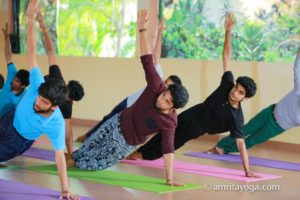 Amrita Yoga plank pose