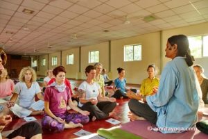 lecture at amrita yoga program