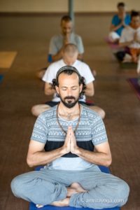 amrita yoga meditation pose