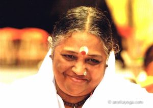 Mata Amritanandamayi Amma smiling.