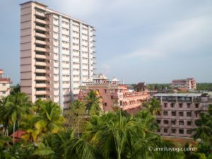 Amritapuri ashram tall building