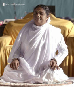 amma in meditation posture