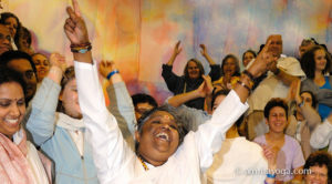 amma leading devotional singing