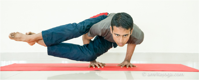 amrita yoga handstand asana