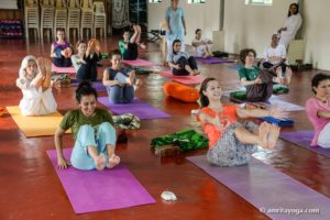 amrita yoga retreat, V pose asana, watermarked